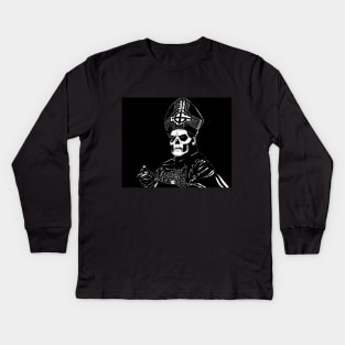 Papa Emeritus II - Front only Kids Long Sleeve T-Shirt